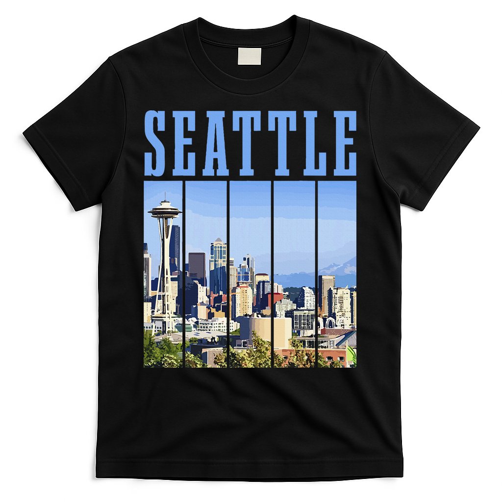 Seattle Skyline Washington Vintage Pride T-Shirt