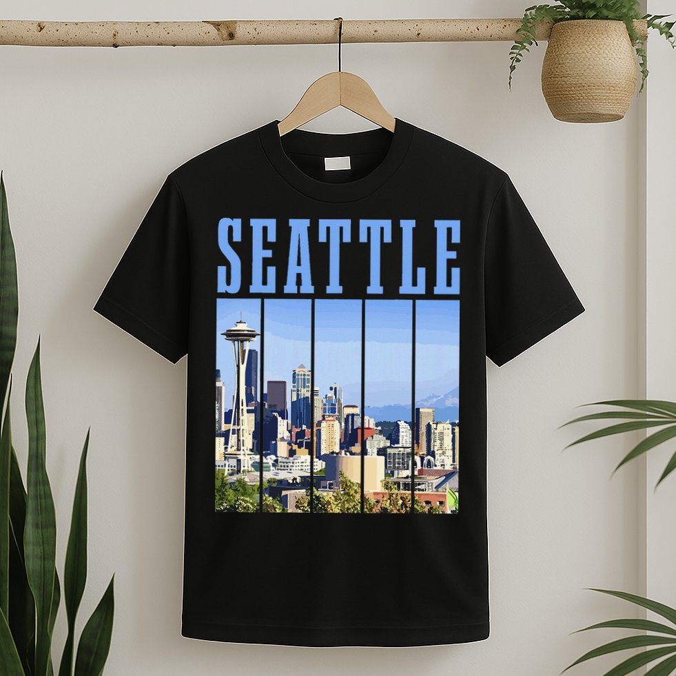 Seattle Skyline Washington Vintage Pride T-Shirt