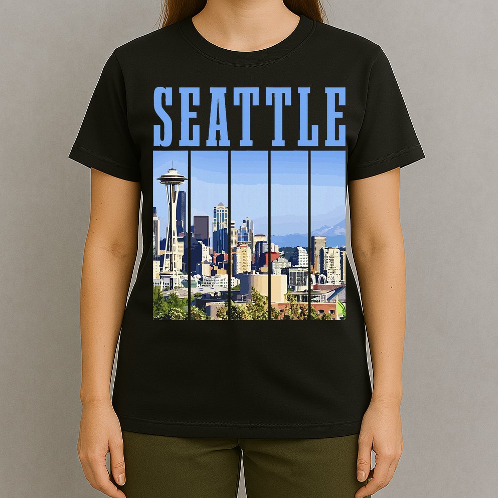 Seattle Skyline Washington Vintage Pride T-Shirt