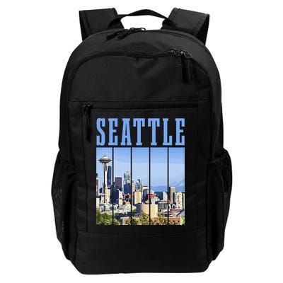 Seattle Skyline Washington Vintage Pride Backpack