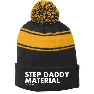 Shannon Sharpe Wearing Step Daddy Material Stripe Pom Pom Beanie