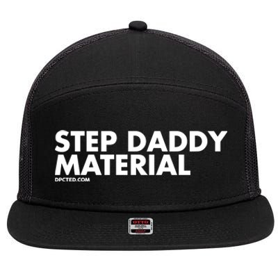 Shannon Sharpe Wearing Step Daddy Material 7 Panel Mesh Trucker Snapback Hat