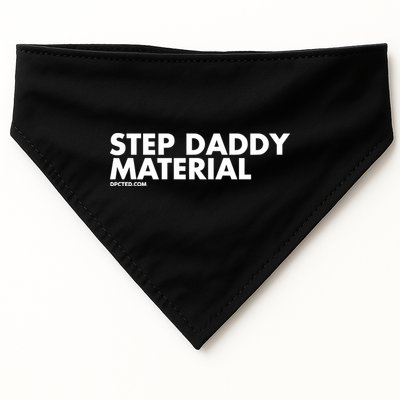 Shannon Sharpe Wearing Step Daddy Material USA-Made Doggie Bandana