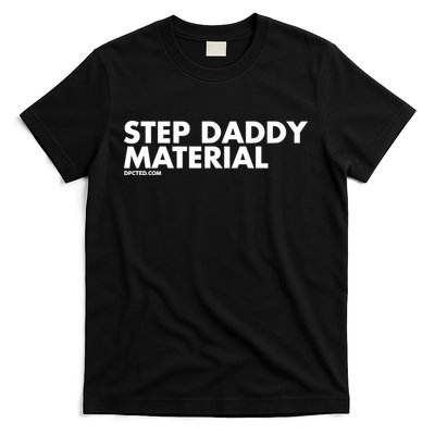 Shannon Sharpe Wearing Step Daddy Material T-Shirt