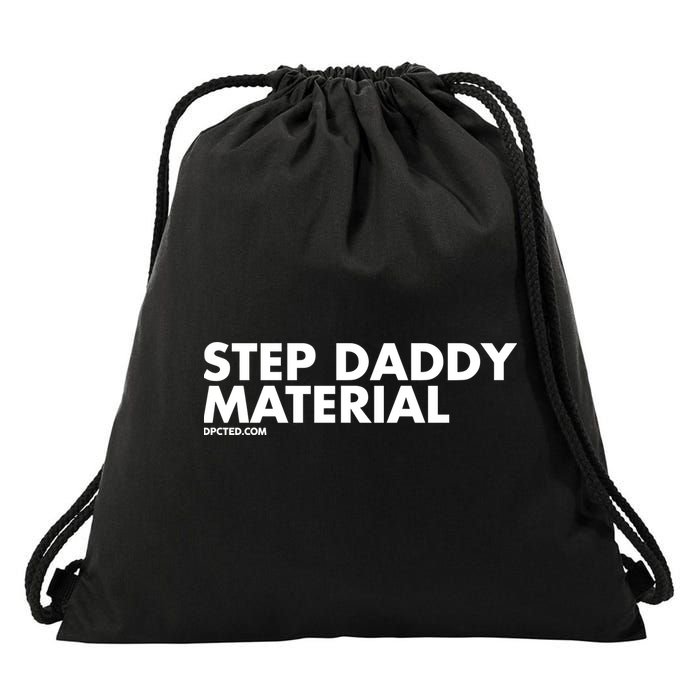 Shannon Sharpe Wearing Step Daddy Material Drawstring Bag