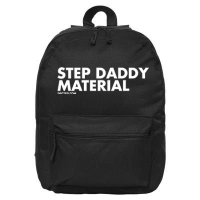 Shannon Sharpe Wearing Step Daddy Material 16 in Basic Backpack