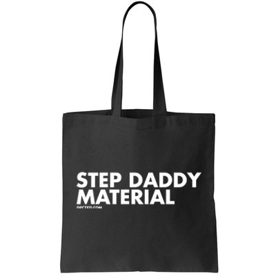 Shannon Sharpe Wearing Step Daddy Material Tote Bag