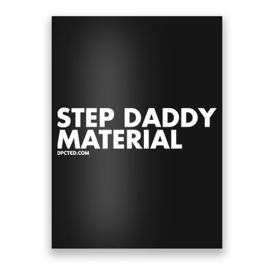 Shannon Sharpe Wearing Step Daddy Material Poster