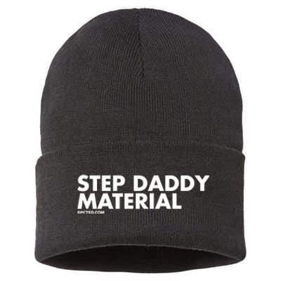 Shannon Sharpe Wearing Step Daddy Material Sustainable Knit Beanie