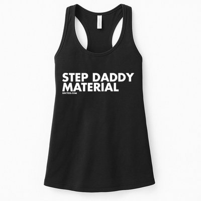 Shannon Sharpe Wearing Step Daddy Material Womens Tank Top