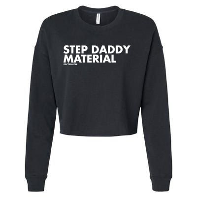 Shannon Sharpe Wearing Step Daddy Material Cropped Pullover Crew