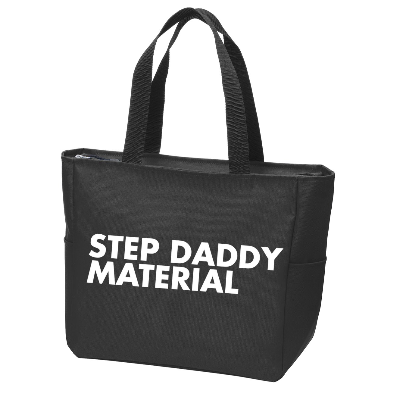 Step Daddy Material Zip Tote Bag