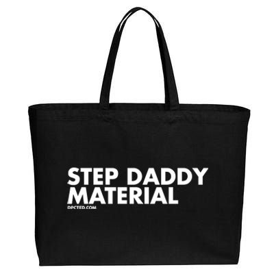 Shannon Sharpe Wearing Step Daddy Material Cotton Canvas Jumbo Tote