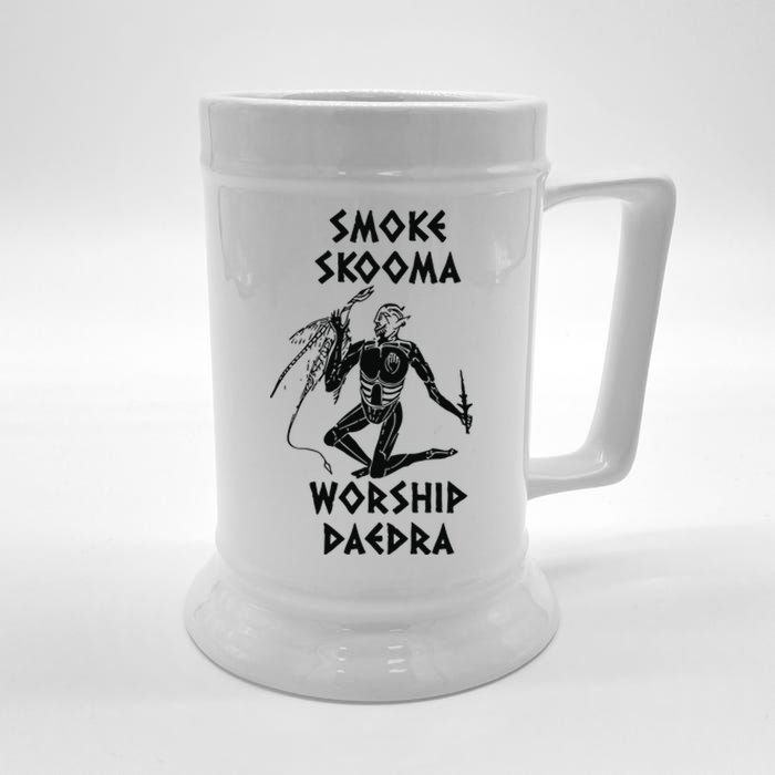 Smoke Skooma Worship Daedra Gamer Heartbeat Beer Stein