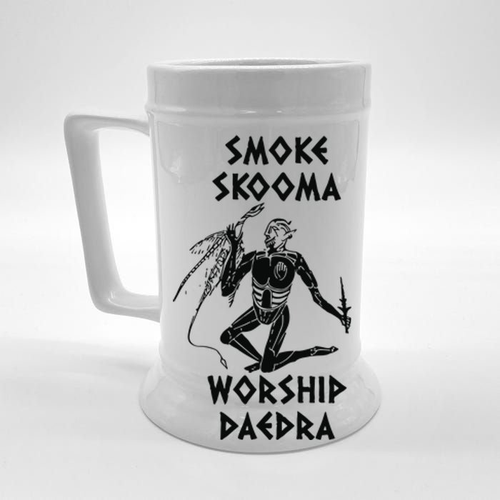 Smoke Skooma Worship Daedra Gamer Heartbeat Beer Stein