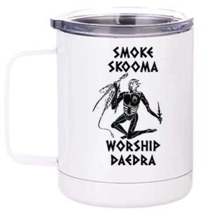 Smoke Skooma Worship Daedra Gamer Heartbeat 12 oz Stainless Steel Tumbler Cup