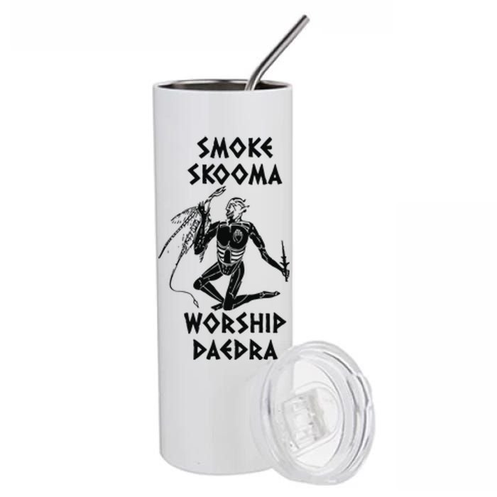 Smoke Skooma Worship Daedra Gamer Heartbeat Stainless Steel Tumbler