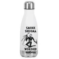 Smoke Skooma Worship Daedra Gamer Heartbeat Stainless Steel Insulated Water Bottle