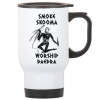 Smoke Skooma Worship Daedra Gamer Heartbeat Stainless Steel Travel Mug