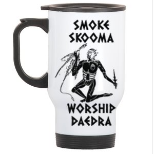 Smoke Skooma Worship Daedra Gamer Heartbeat Stainless Steel Travel Mug