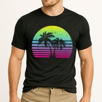 Summertime Synthwave Sunset With Palms Performance Shirt