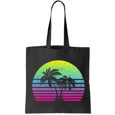 Summertime Synthwave Sunset With Palms Bag