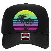 Summertime Synthwave Sunset With Palms Hat