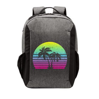 Summertime Synthwave Sunset With Palms Vector Backpack