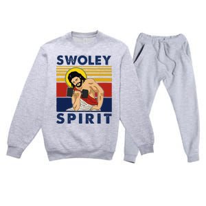 Swoley Spirit Weight Lifting Jesus Swoley Spirit Premium Crewneck Sweatsuit Set