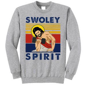 Swoley Spirit Weight Lifting Jesus Swoley Spirit Tall Sweatshirt