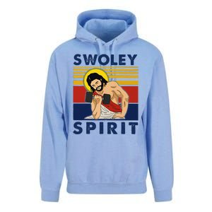 Swoley Spirit Weight Lifting Jesus Swoley Spirit Unisex Surf Hoodie