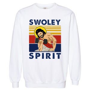 Swoley Spirit Weight Lifting Jesus Swoley Spirit Garment-Dyed Sweatshirt