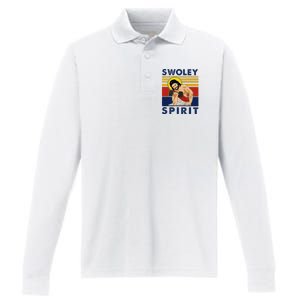 Swoley Spirit Weight Lifting Jesus Swoley Spirit Performance Long Sleeve Polo