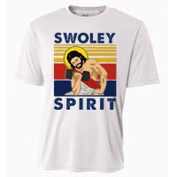 Swoley Spirit Weight Lifting Jesus Swoley Spirit Cooling Performance Crew T-Shirt