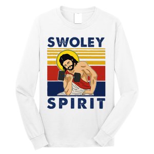 Swoley Spirit Weight Lifting Jesus Swoley Spirit Long Sleeve Shirt