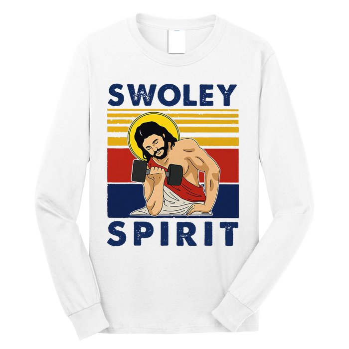 Swoley Spirit Weight Lifting Jesus Swoley Spirit Long Sleeve Shirt