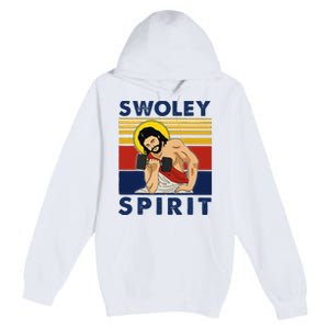 Swoley Spirit Weight Lifting Jesus Swoley Spirit Premium Pullover Hoodie