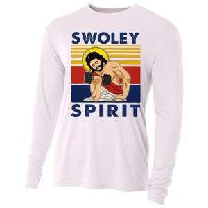 Swoley Spirit Weight Lifting Jesus Swoley Spirit Cooling Performance Long Sleeve Crew