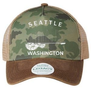 Seattle Souvenir Washington Music Electric Guitar Legacy Tie Dye Trucker Hat