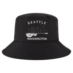 Seattle Souvenir Washington Music Electric Guitar Cool Comfort Performance Bucket Hat