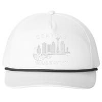 Seattle Souvenir Washington Music Electric Guitar Snapback Five-Panel Rope Hat