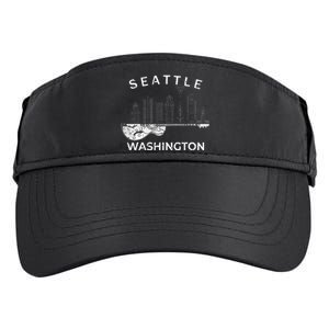 Seattle Souvenir Washington Music Electric Guitar Adult Drive Performance Visor