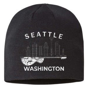 Seattle Souvenir Washington Music Electric Guitar Sustainable Beanie