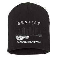 Seattle Souvenir Washington Music Electric Guitar Short Acrylic Beanie