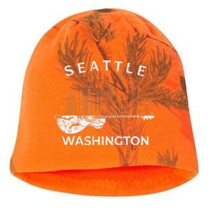 Seattle Souvenir Washington Music Electric Guitar Kati - Camo Knit Beanie