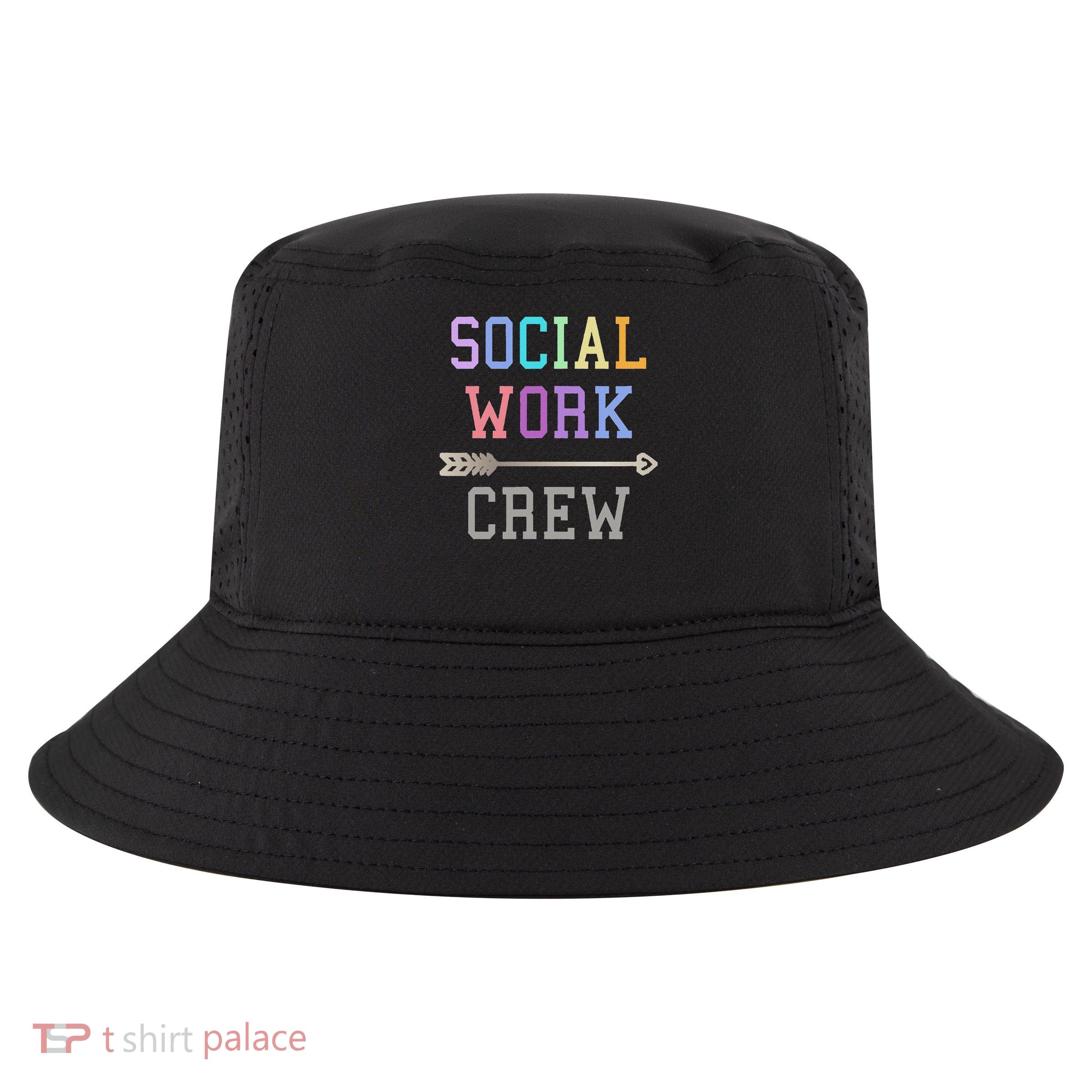School Social Work Crew Counseling Team Counselor Worker Cool Comfort Performance Bucket Hat