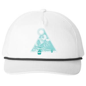 Skiing Snowboarding Winter Sport Fan Gift Snapback Five-Panel Rope Hat