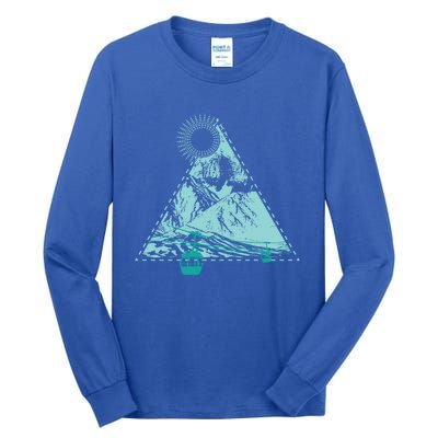 Skiing Snowboarding Winter Sport Fan Gift Tall Long Sleeve T-Shirt