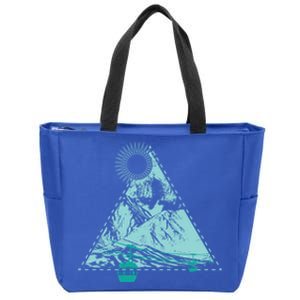 Skiing Snowboarding Winter Sport Fan Gift Zip Tote Bag