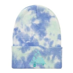 Skiing Snowboarding Winter Sport Fan Gift Tie Dye 12in Knit Beanie